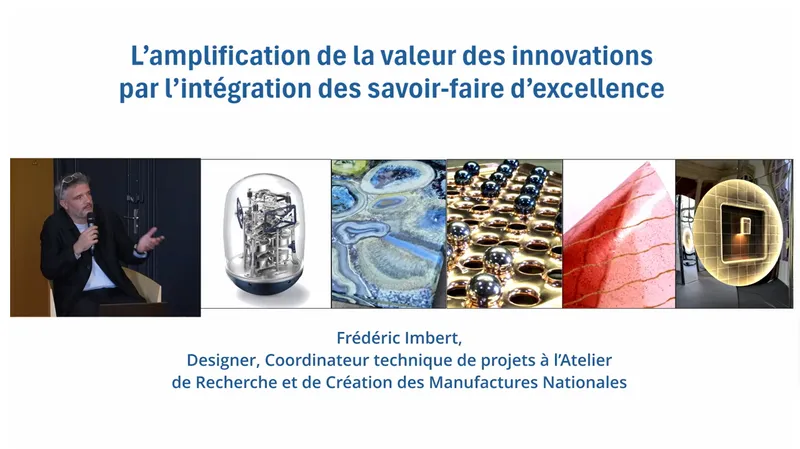 Frédéric Imbert, Coordinateur technique de projets, Manufactures Nationales - Sèvres  Mobilier National