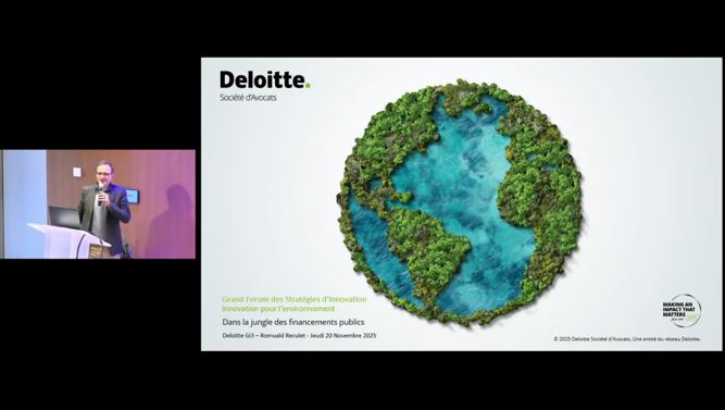 Romuald Reculet, Deloitte, Partner, Expert des financements européens sur l’environnement