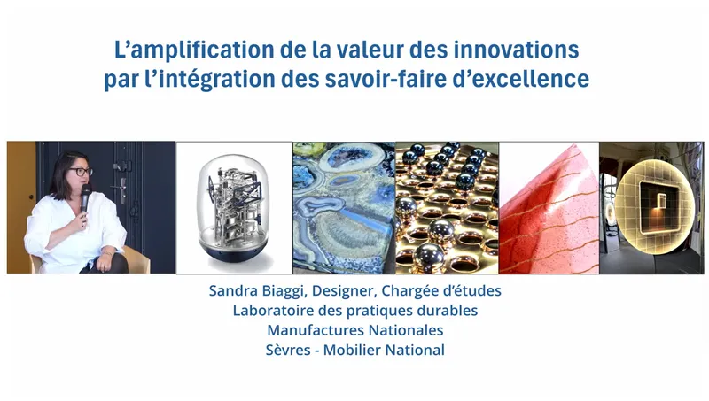 Sandra Biaggi, Designer, chargé d’études, Manufactures Nationales - Sèvres  Mobilier National