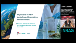 Carola Caranta - Enjeux clés de R&D pour l’agriculture, l’alimentation et l’environnement, rôle de l’INRAE