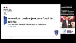Laurent Vieste - Innovation, quels enjeux pour l’outil de défense ? Rôle et actions de l’Agence d’innovation de défense