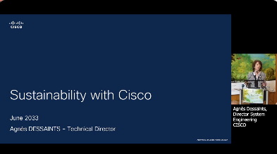 Agnès Dessaints, Director System Engineering, CISCO Industrie, BTP