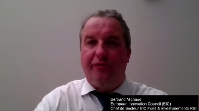 Bertrand Michaud, Chef de Secteur EIC (European Innovation Concil) Fund & Investissements R&I