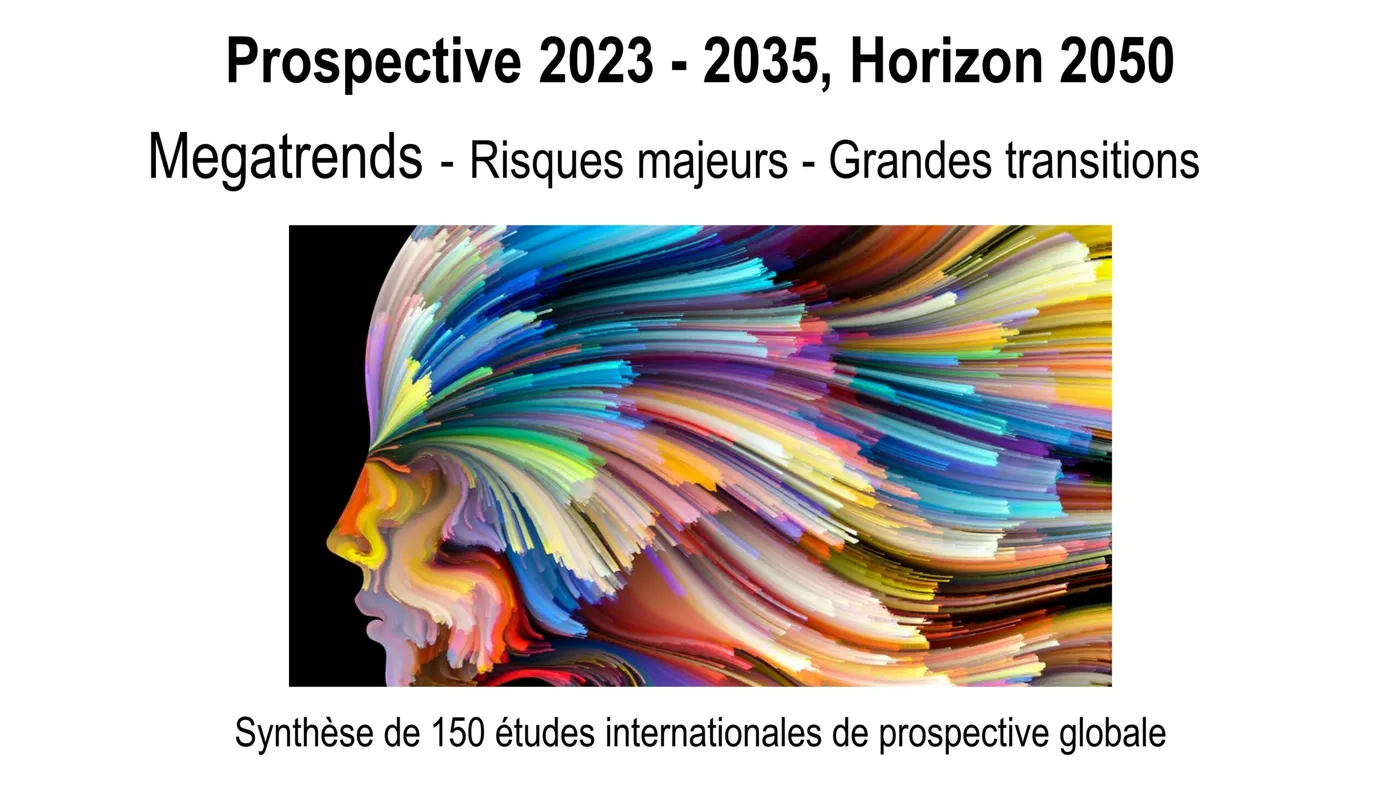 Prospective 2023 - 2035, Horizon 2050 : Megatrends - Risques majeurs - Grandes transitions