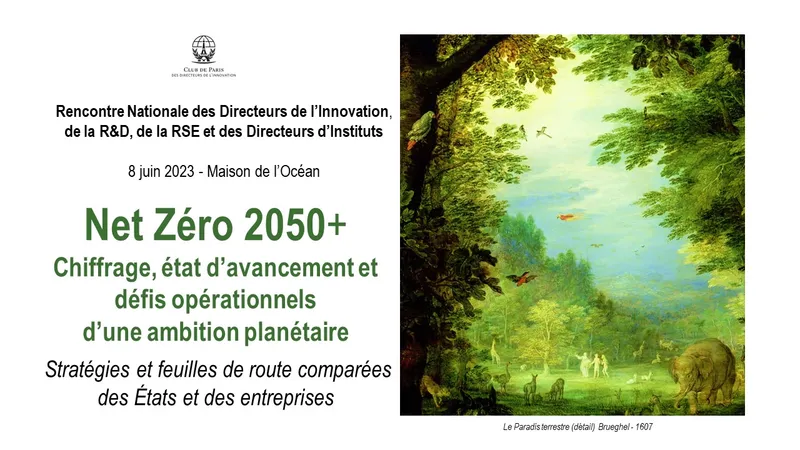 Net Zéro 2050+ - Chiffrage, état d’avancement et défis opérationnels d’une ambition planétaire