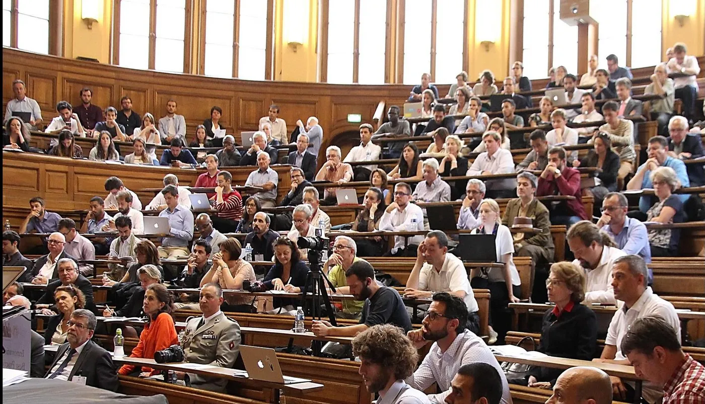 An Innovation Tuesday at the Sorbonne: a full lecture hall